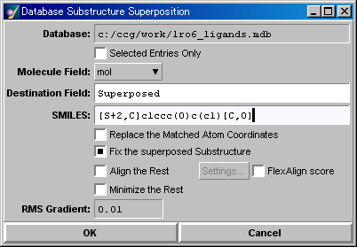 Database Substructure Superposition